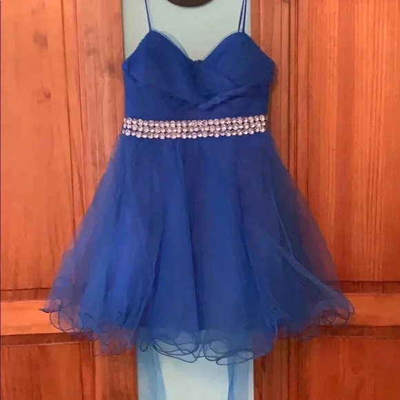 CITY STUDIO Blue Short Tulle Prom/Formal Dress 3 - Picture 1 of 8